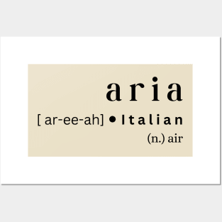 Aria Posters and Art